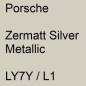 Preview: Porsche, Zermatt Silver Metallic, LY7Y / L1.